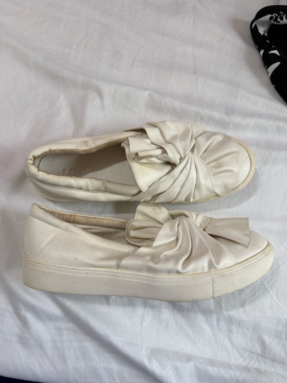 MIA Cream Slip-On Bow Mules